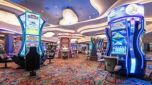 Casino game lobby on okfun ph featuring slots and live dealer tables